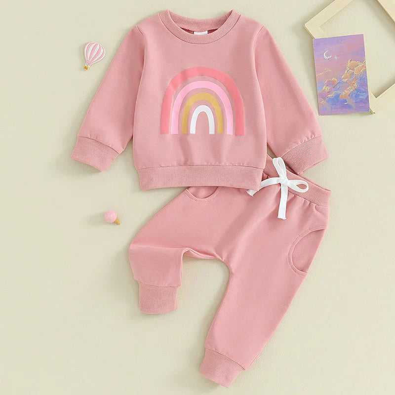Pants and Sweatshirt Set with Rainbow Multivariant-1