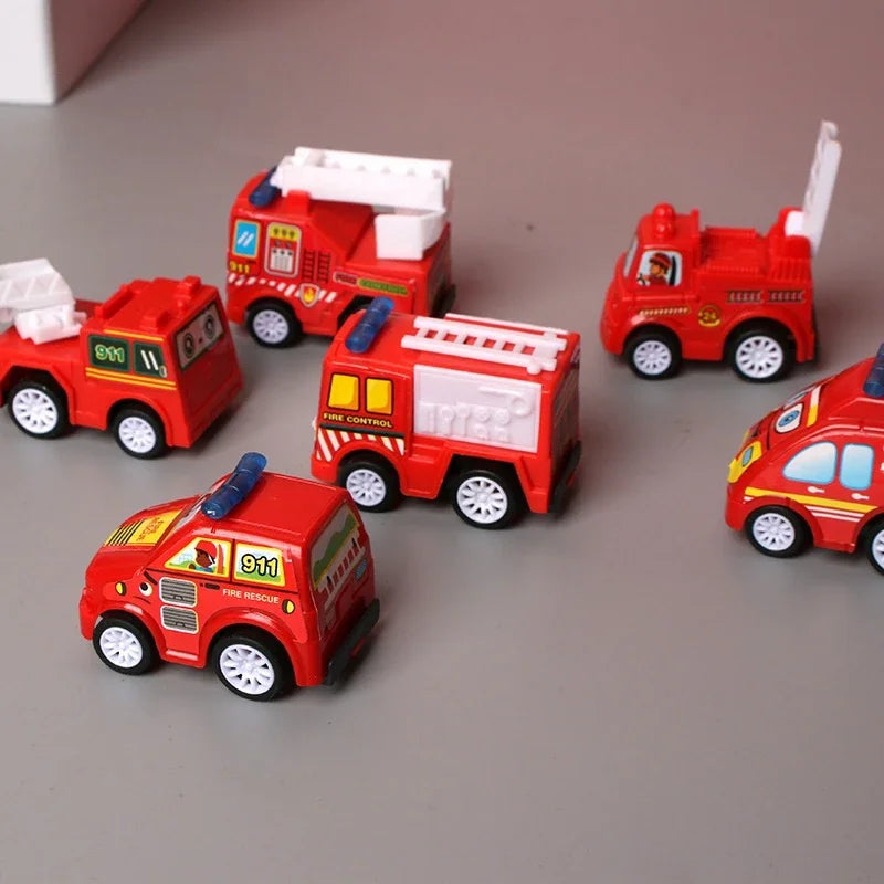 6pcs Car Model Toy Set with organizer bag for children multivariant-2