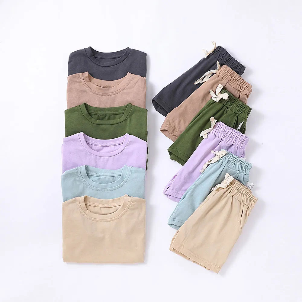 2-piece T-shirt and shorts tracksuit set for children Multivariant-2