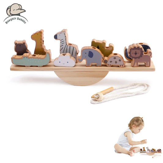 Montessori Wooden Toy Stacking&Threading for children multivariant-20
