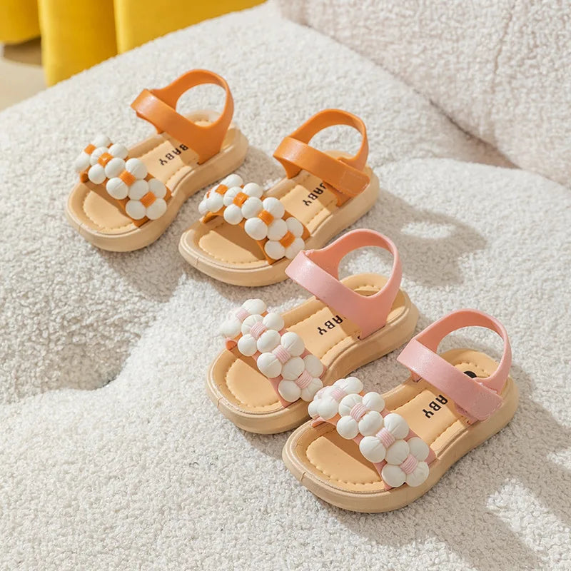 Anti-Slip "Flowers" Sandals for Girls Multivariant-2