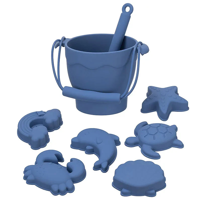 8 pcs set beach toys in food grade silicone multivariant-7