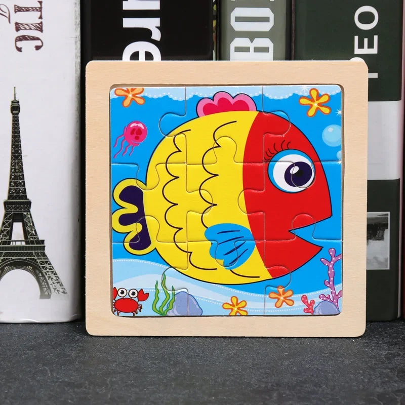 9pcs wooden toy jigsaw multivariant-14