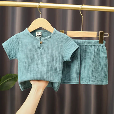 2-piece summer t-shirt and shorts set for children multivariant-0