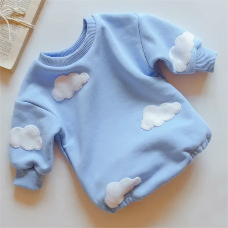 Sweatshirt with Romper Closure and Applications Multivariant-6