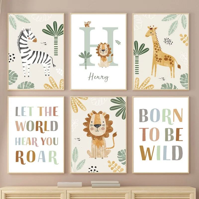 Decorative Picture "Jungle Animals" Multivariant-1