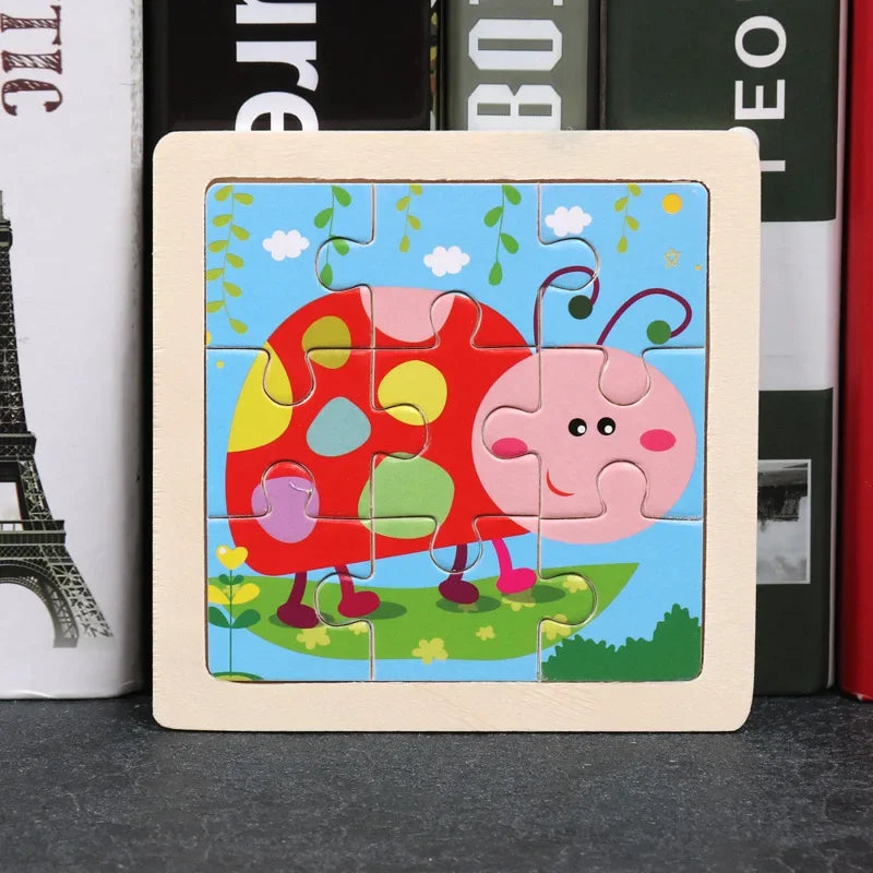 9pcs wooden toy jigsaw multivariant-17