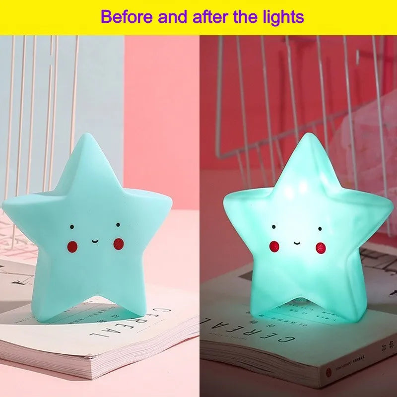 Multivariant Cloud Ice Cream Moon Decorative Lights for Children-6