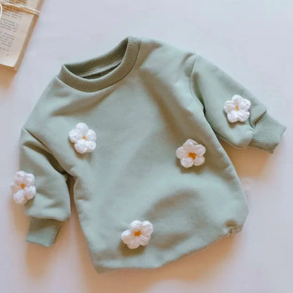 Sweatshirt with Romper Closure and Applications Multivariant-5