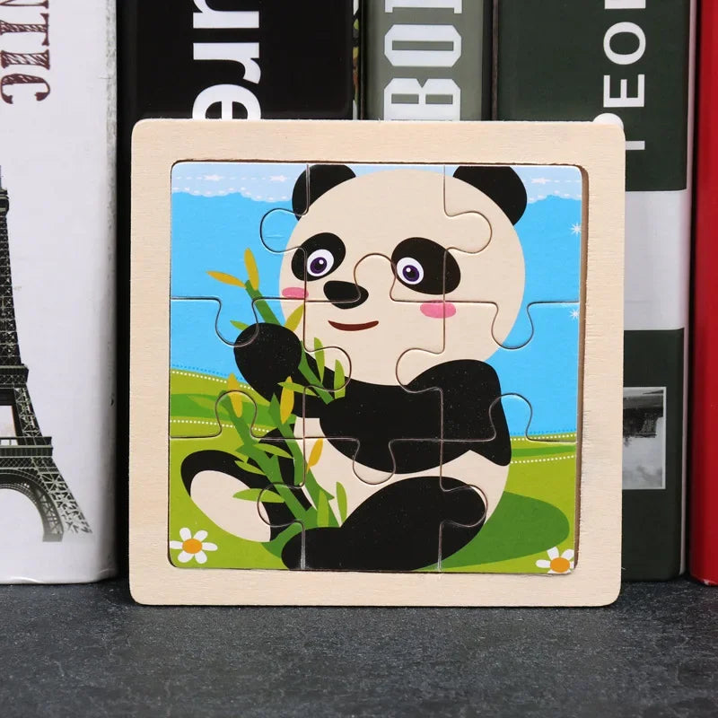 9pcs wooden toy jigsaw multivariant-10