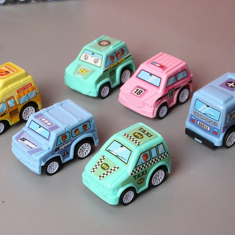 6pcs Car Model Toy Set with organizer bag for children multivariant-3