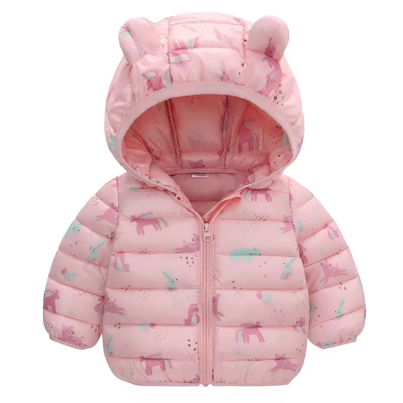 Warm Dinosaur Jacket with Hood for Children-3