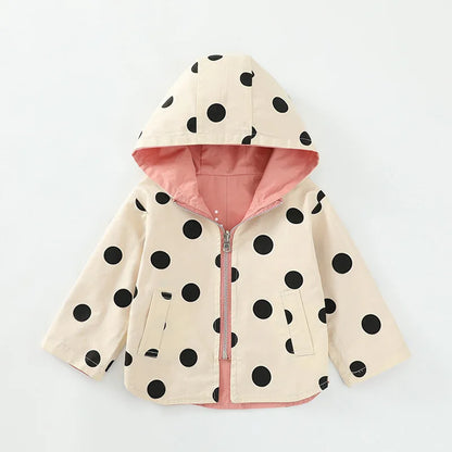 Double Sided Trench Coat with Hoodie for Children Multivariant-4