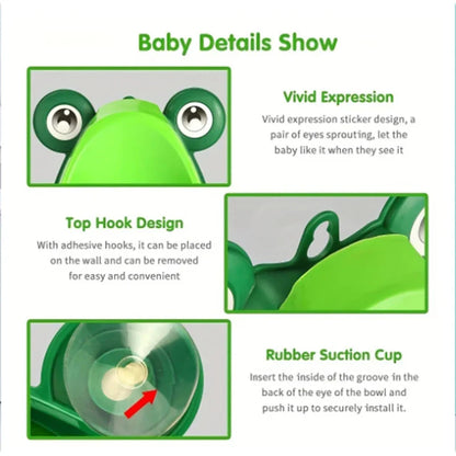 Frog-shaped Wall-mounted Potty Training Urinal for children Multivariant-2