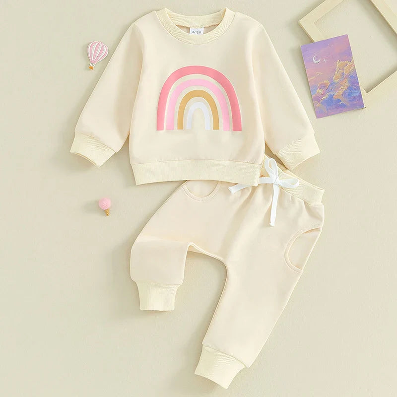 Pants and Sweatshirt Set with Rainbow Multivariant-2