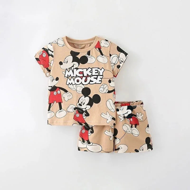2-piece coordinated T-shirt and shorts set for children multivariant-4