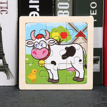 9pcs wooden toy jigsaw multivariant-5