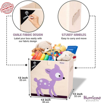 Squared Foldable Storage Box with Animals Multivariant-32