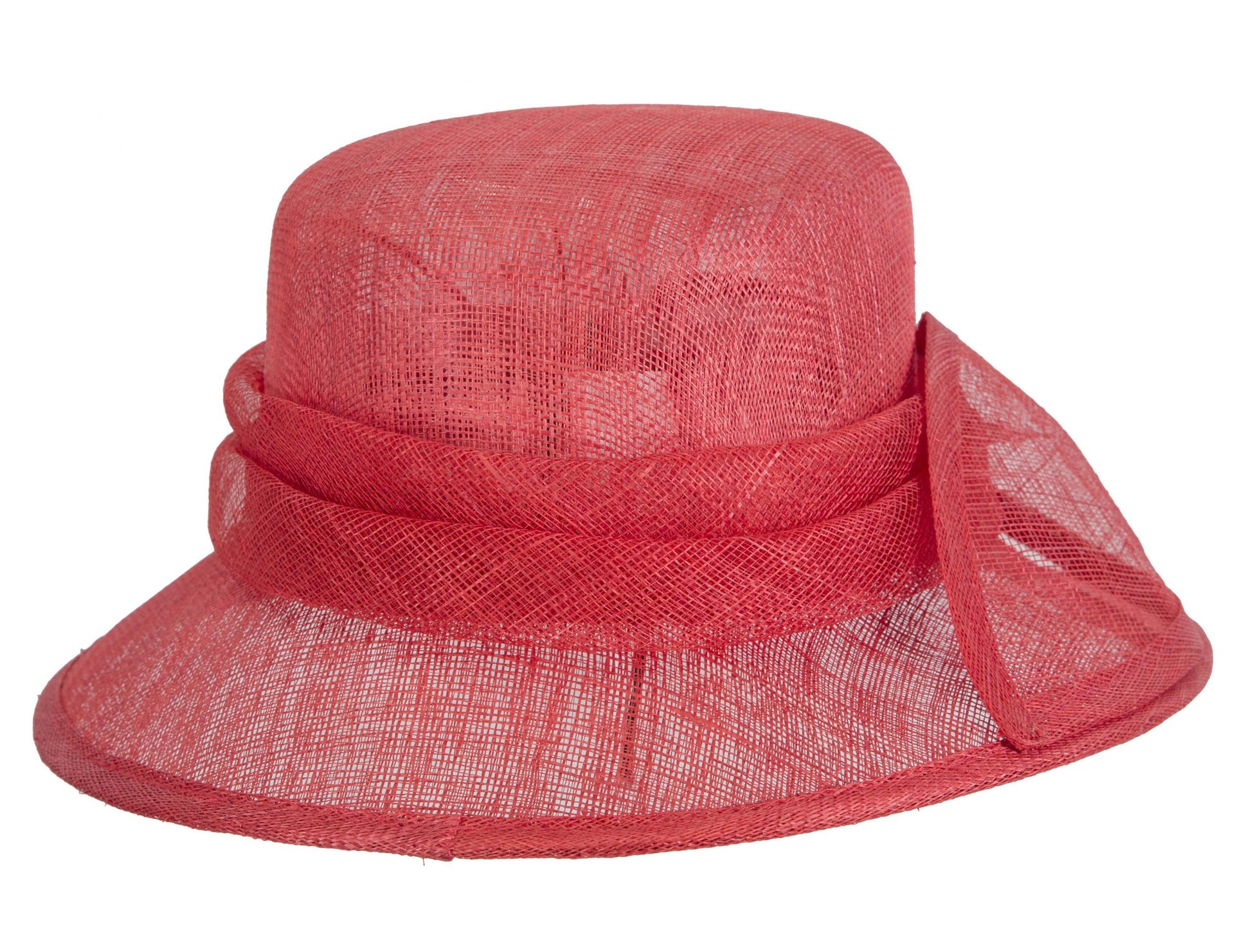 Red Ladies Fashion Bucket Hat for Ascot
