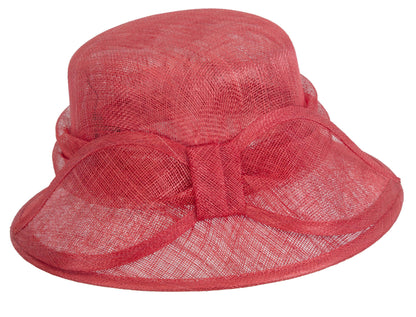 Red Ladies Fashion Bucket Hat for Ascot