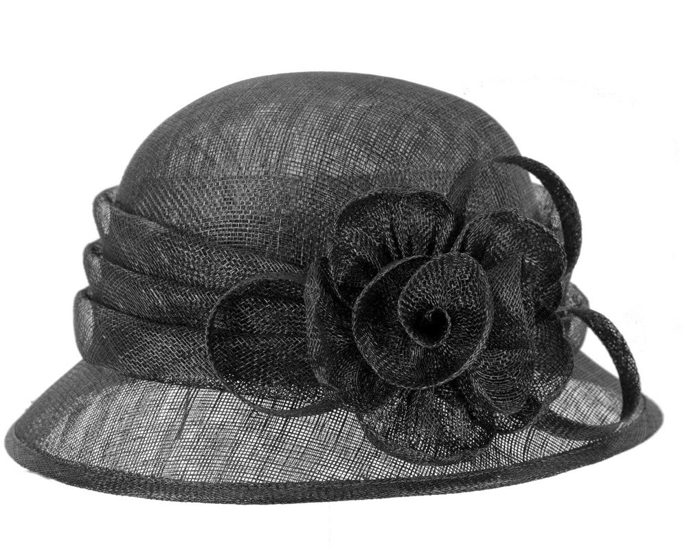 Black Ladies Cloche Racing Hat by Max Alexander-2