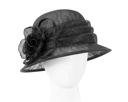 Black Ladies Cloche Racing Hat by Max Alexander-0