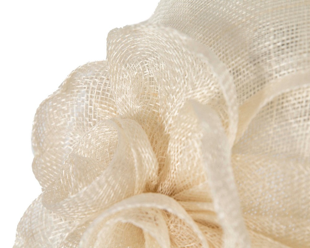Cream Ladies Cloche Racing Hat by Max Alexander-3