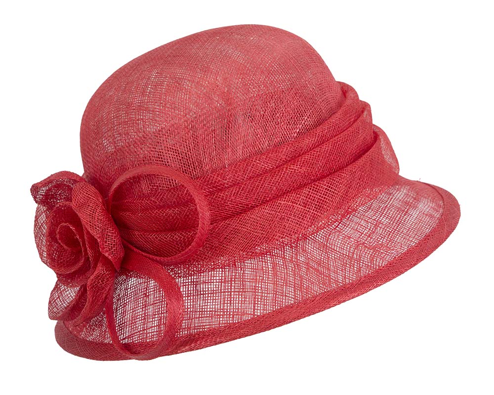 Red Ladies Cloche Racing Hat by Max Alexander-1