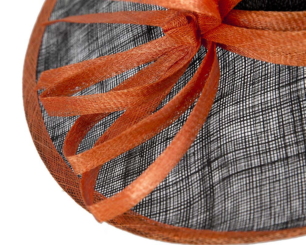 Black & orange fashion racing hat by Max Alexander-4