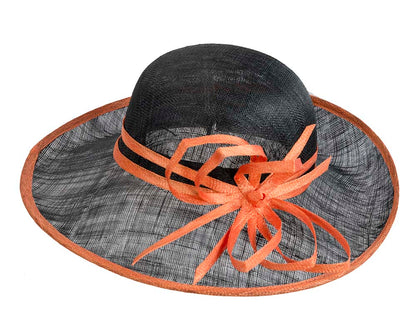 Black & orange fashion racing hat by Max Alexander-3