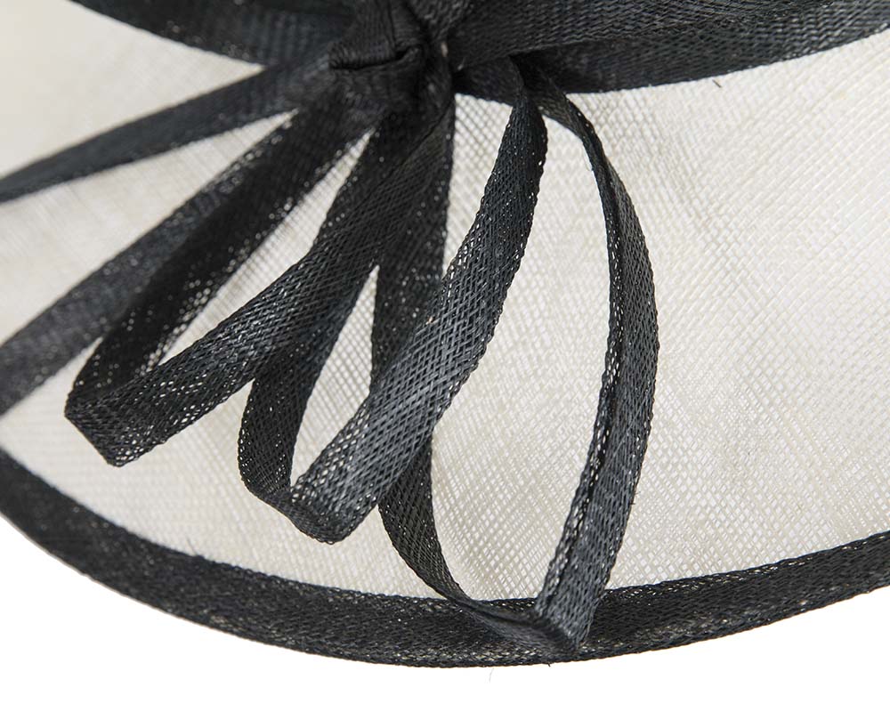 Cream & black fashion racing hat by Max Alexander-4