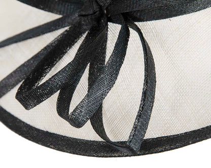 Cream & black fashion racing hat by Max Alexander-4