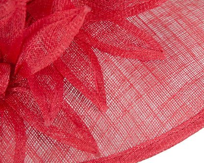 Large red spring racing hat by Max Alexander