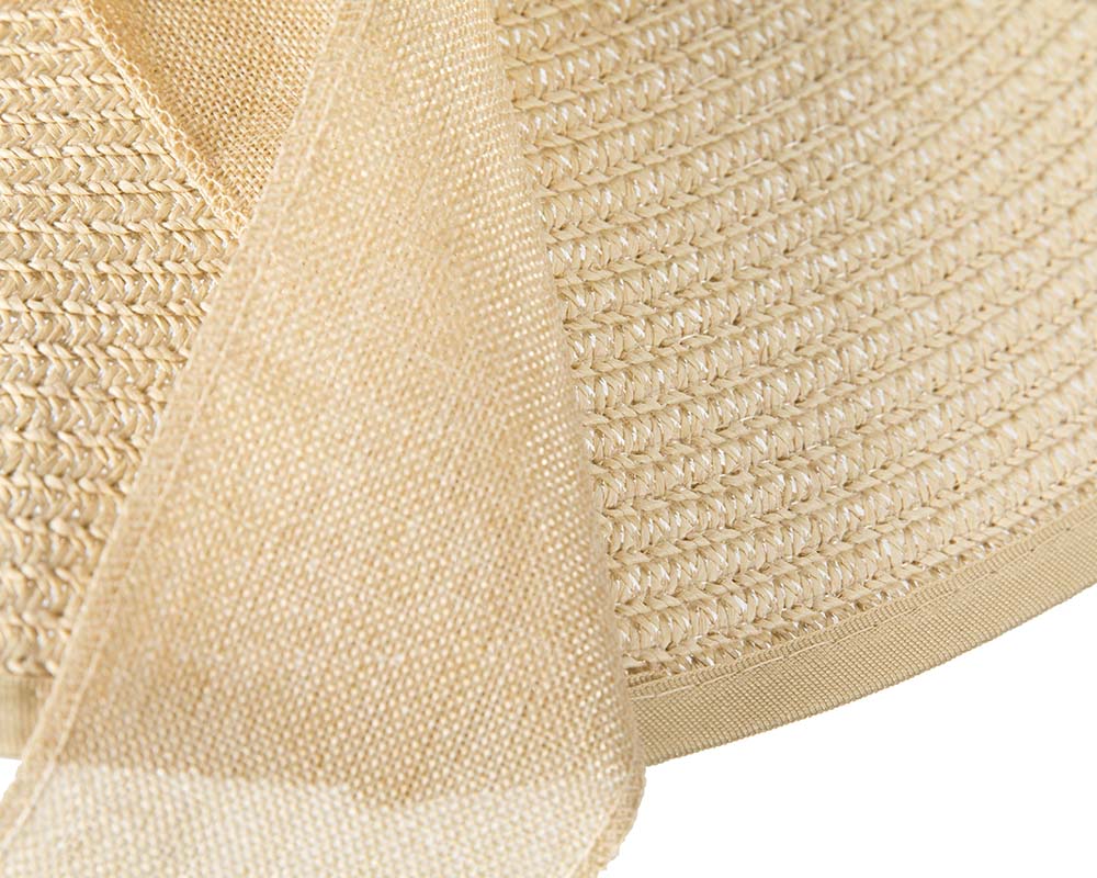Natural wide brimmed ladies summer beach hat