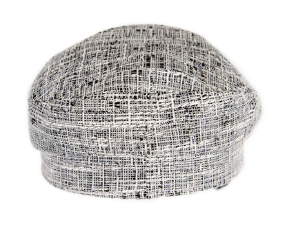 Black casual newsboy cap by Max Alexander