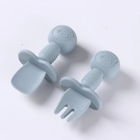 2pcs Food Grade Silicone Cutlery for Children Multivariant-10
