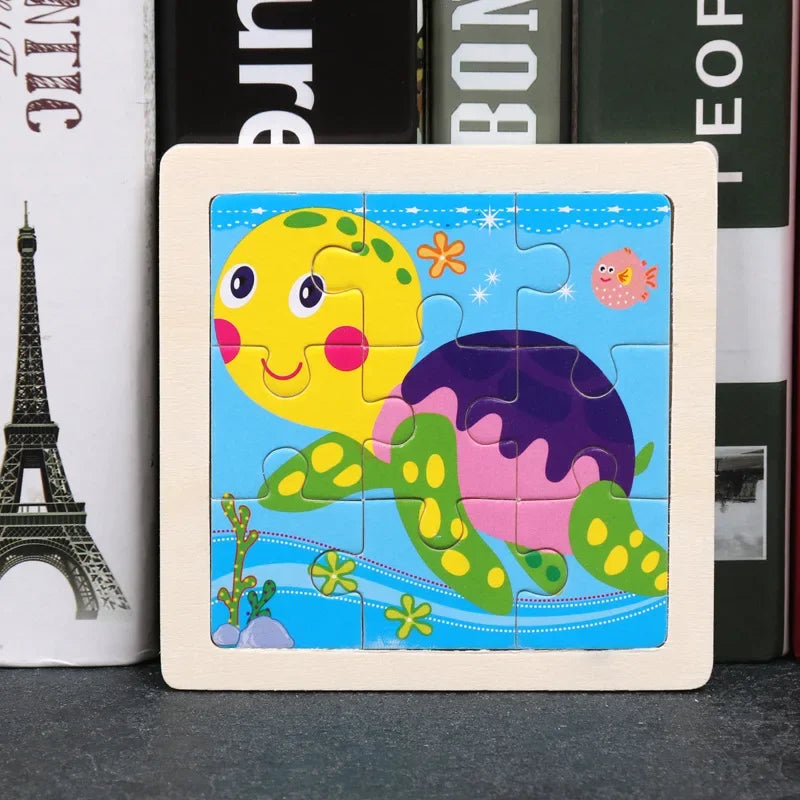 9pcs wooden toy jigsaw multivariant-3