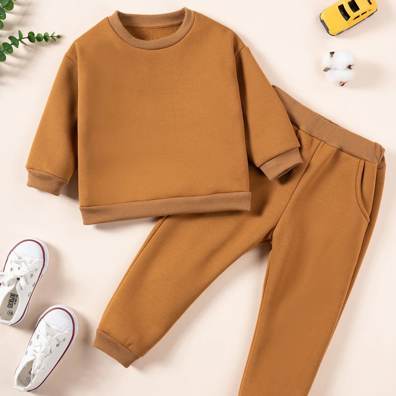Pants and Sweatshirt Set in Cotton Multivariant-3