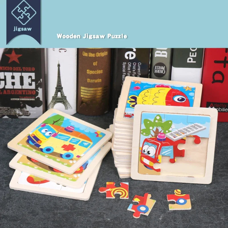9pcs wooden toy jigsaw multivariant-4