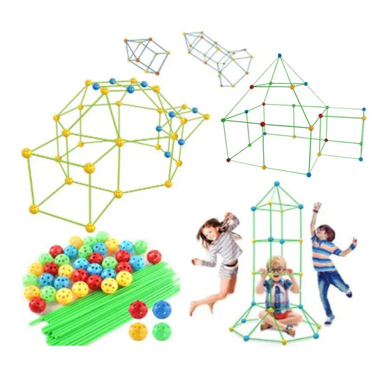 Creative Fort Building Blocks Children's Indoor Tent-0