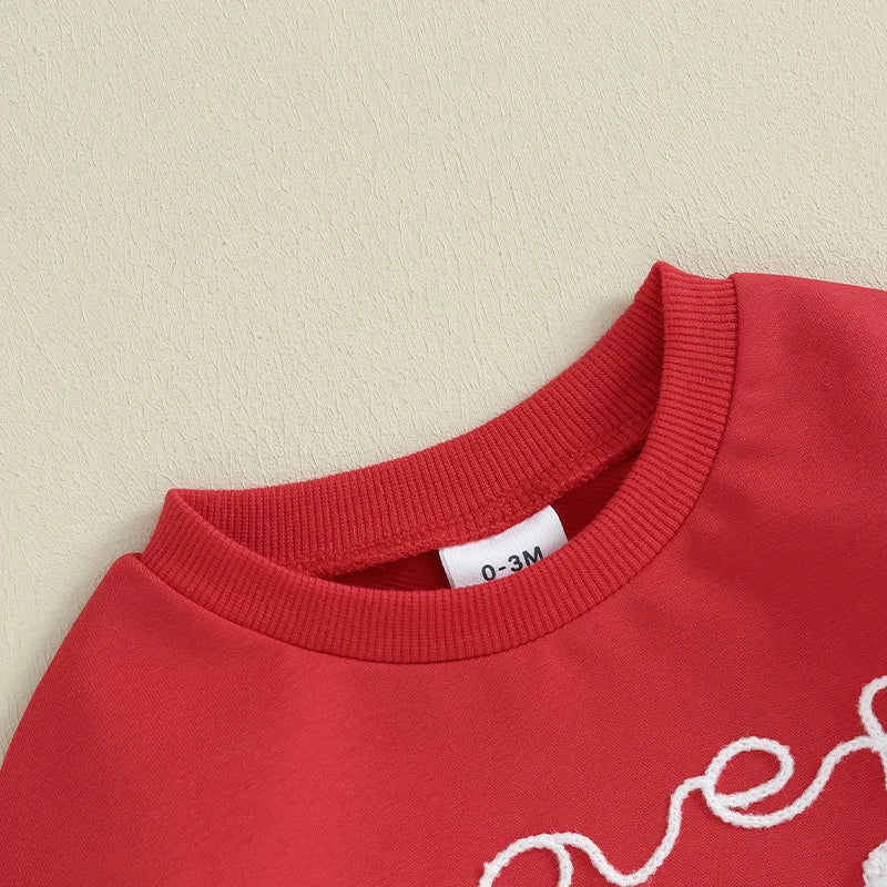 Sweatshirt with Romper Closure "Lover Boy"-4