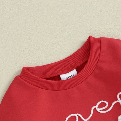 Sweatshirt with Romper Closure "Lover Boy"-4