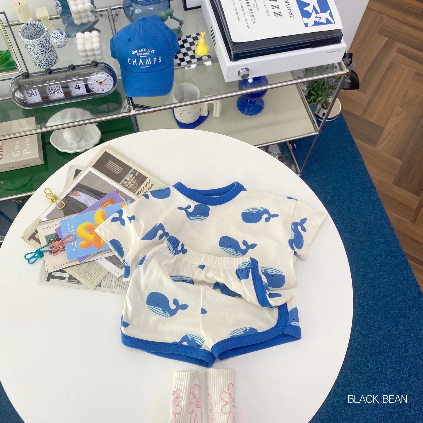 Set Tuta 2 Pezzi Maglietta e Shorts per bambini multivariante-5