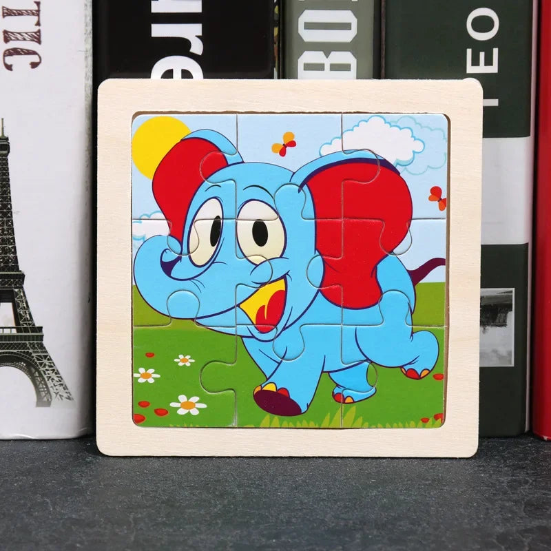 9pcs wooden toy jigsaw multivariant-16
