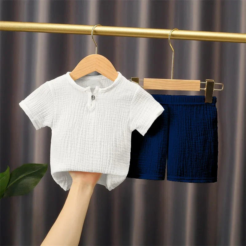 2-piece summer t-shirt and shorts set for children multivariant-9