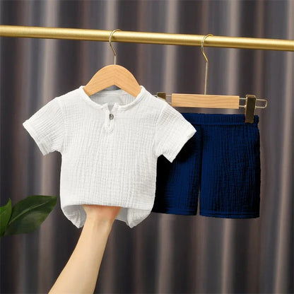 2-piece summer t-shirt and shorts set for children multivariant-9