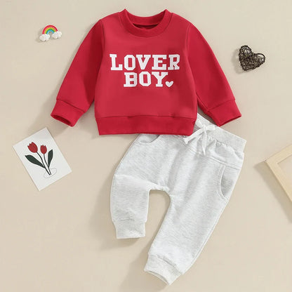 Pants and Sweatshirt Set for children "Lover Boy"-0