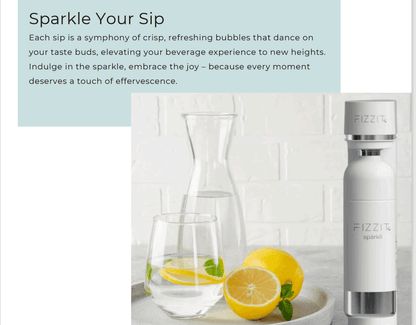 Carbonated Sparkling Water - Pure, Refreshing Bubbles with Zero Calories-1