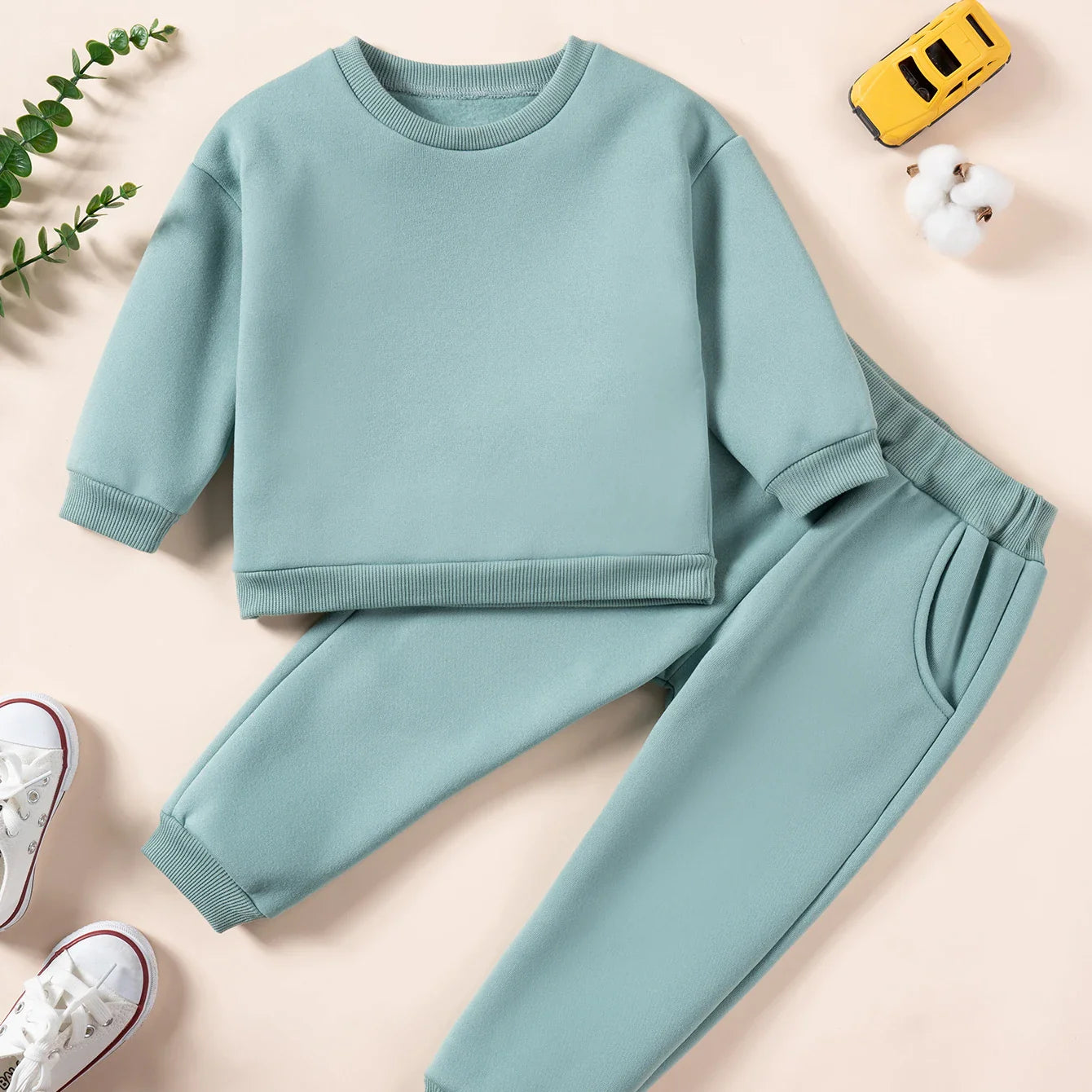 Pants and Sweatshirt Set in Cotton Multivariant-4