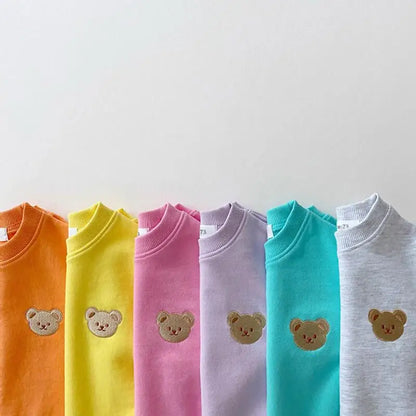 Sweatshirt with Romper Closure with Bear Multivariant-4